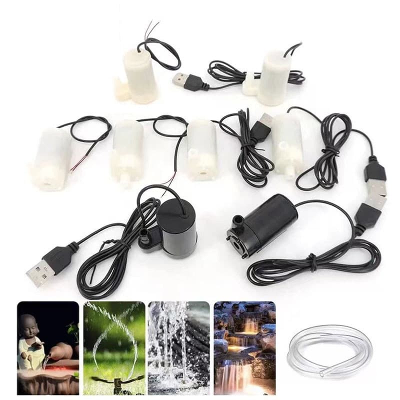 USB DC Small Water Pump Micro Mini Submersible Pump 3V 5V 6V Horizontal Small Submersible Pump Vertical Mini Pump