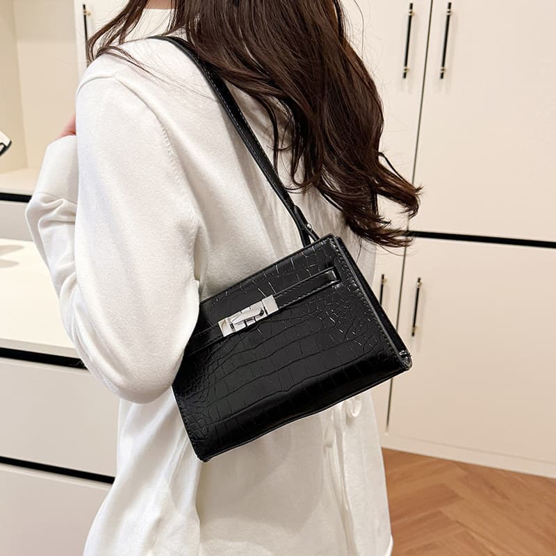 2026 New Style Single Shoulder Crossbody Bag for Women, Kelly Bag, Trendy High-End Bag, Casual Commuter Fashion Spring Bag