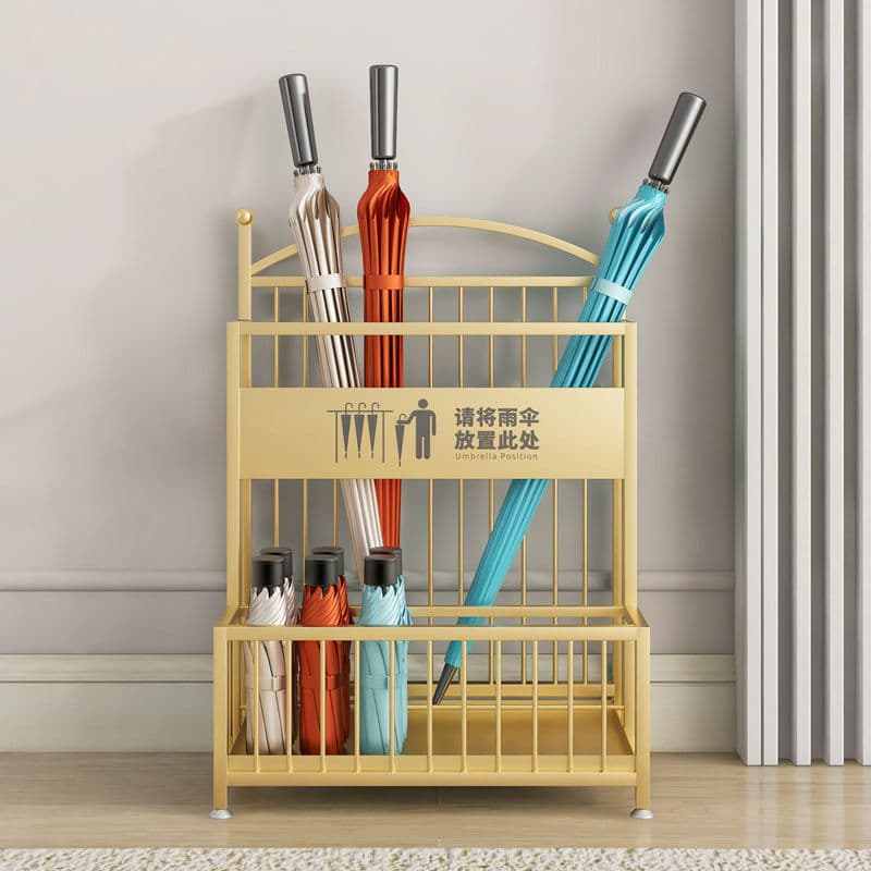 Commercial large-capacity umbrella storage rack for hotel lobbies, classrooms, sales offices, umbrella bucket with drainage storage