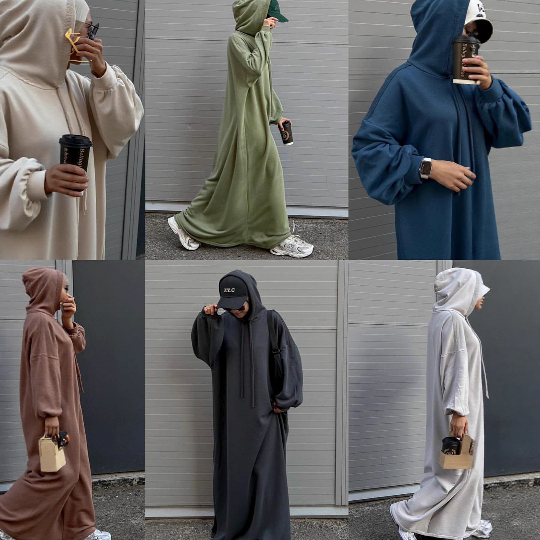 Strong factory free pattern, cross-border AliExpress casual comfortable robe, solid color pocket loose hooded dress