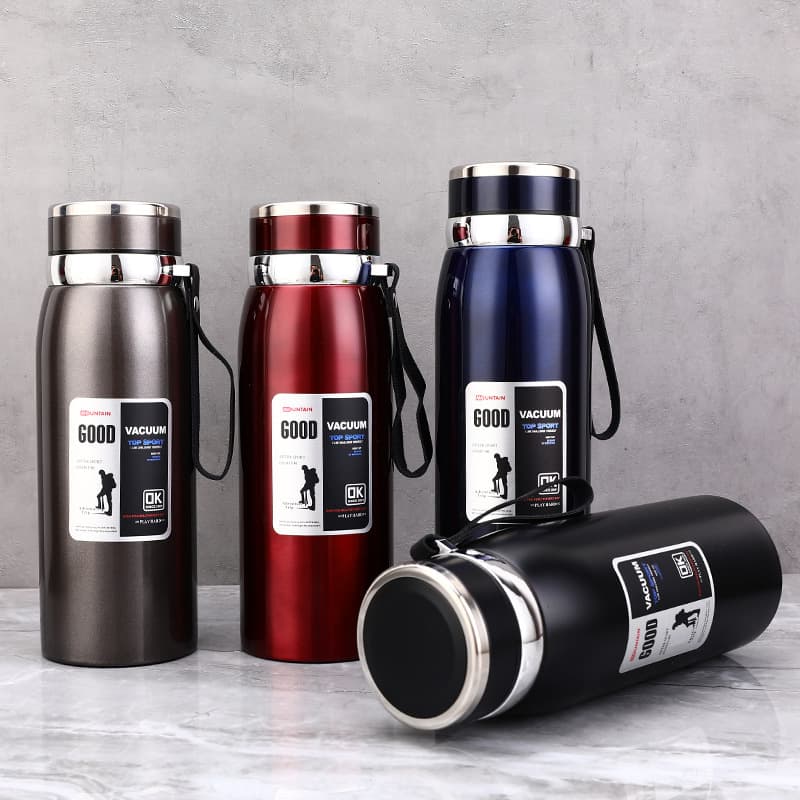 Cross-Border 316 Stainless Steel Insulated Cup, Portable Outdoor Tea-Water Separation Bottle, Car Travel Large Capacity Thermos