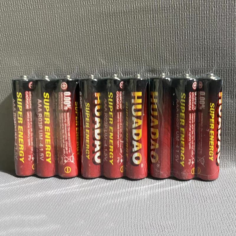 No.7 Carbon Zinc AAA Battery 2032 Button Cell Universal Battery LED Candle Remote Control Factory Wholesale