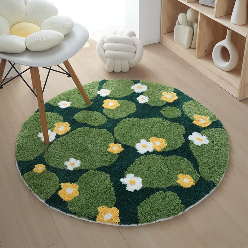 Flocked carpet, bedroom bedside blanket, thickened machine washable carpet, living room bay window mat, coffee table, sofa, non-slip carpet