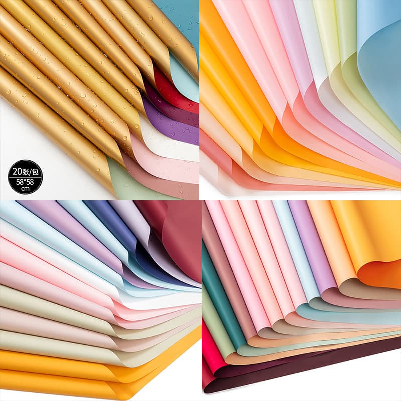 Solid and Two-Tone Oya Paper for Flower Wrapping, DIY Wrapping Material, Flower Shop Supplies Wholesale