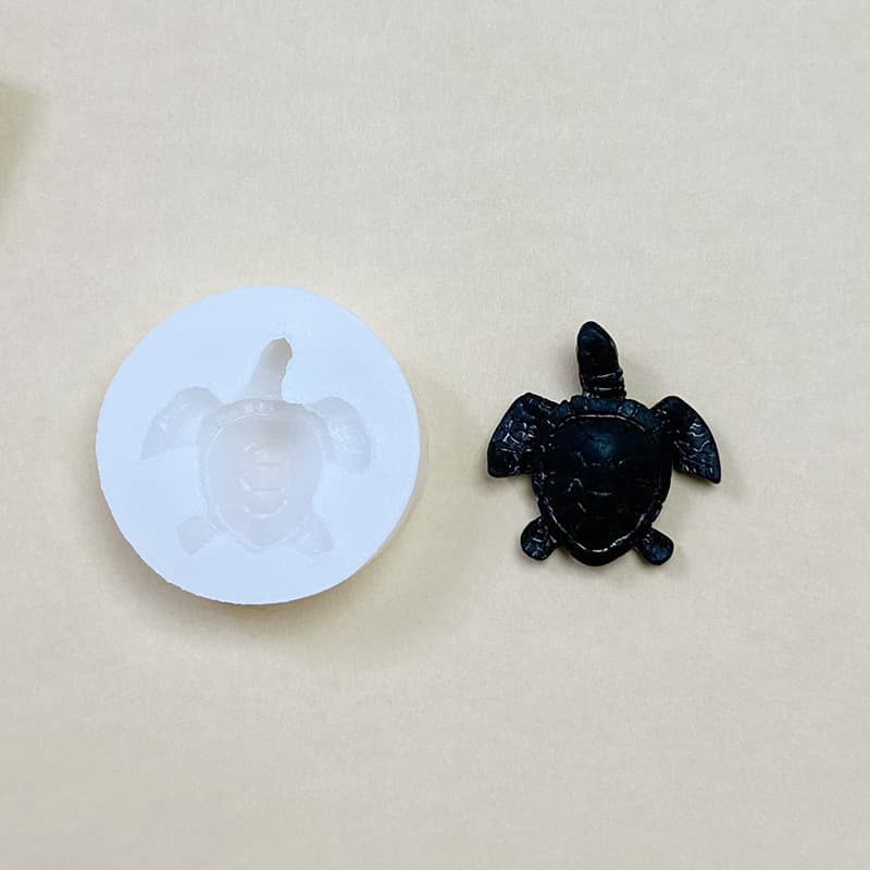 Small Turtle Money Turtle Mousse Cake Baking Mold, Turtle Aromatherapy Plaster Ornament Handmade Soap Silicone Mold