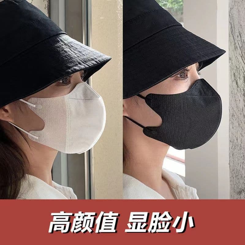 Adult 3D masks, popular anti-haze masks with three layers including melt-blown fabric, foldable 3D masks
