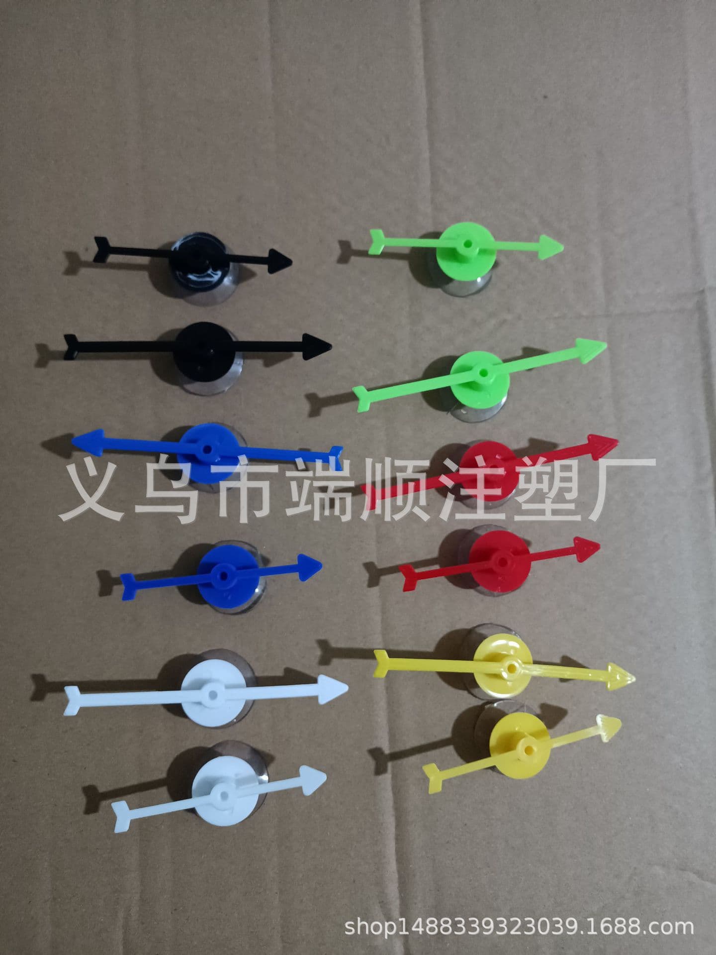 Factory Supply Desktop Game Spinner with Suction Cup 10cm 7.5cm Pointer Teaching Tool Parent-Child Interaction