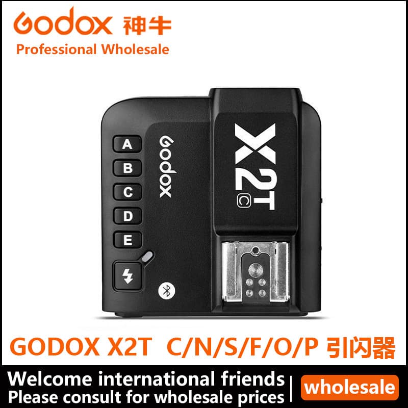 Godox X2T-C/N/S/F/O/P 2nd Generation Wireless Trigger Camera Flash TTL