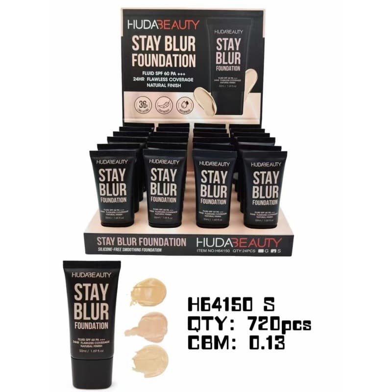 HUDA BEAUTY STAY BLUR FOUNDATION - Natural Long-Lasting Non-Fading Foundation
