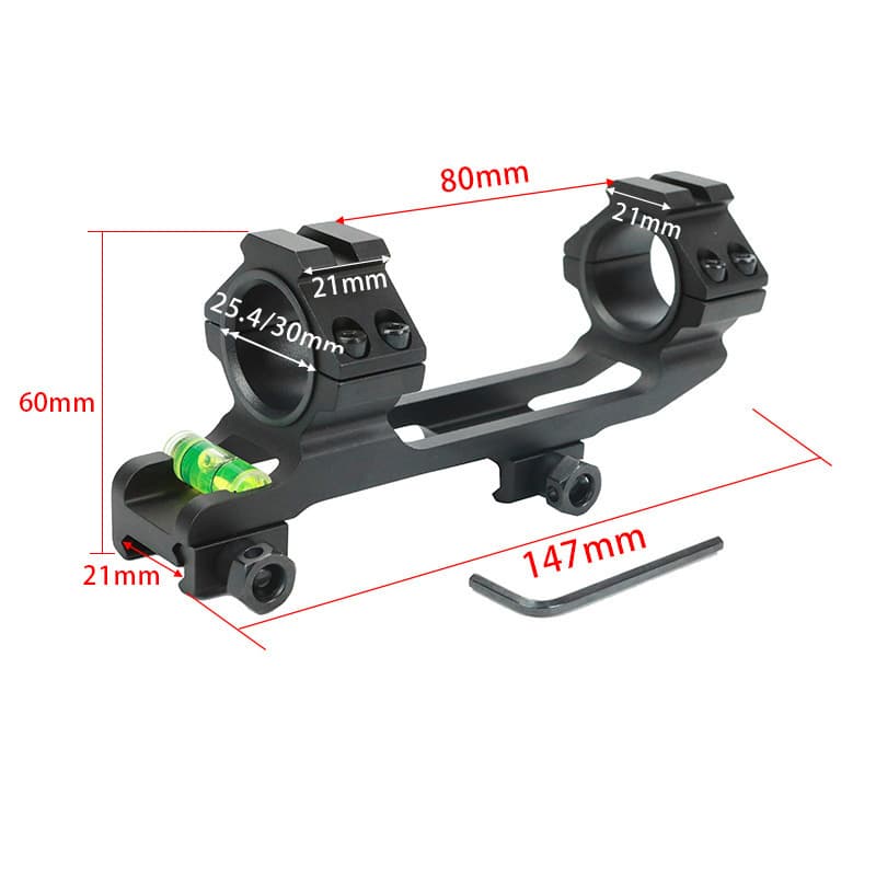 25.4/30mm level bracket, sight bracket, aluminum alloy sight bracket, one-piece bracket, flashlight bracket