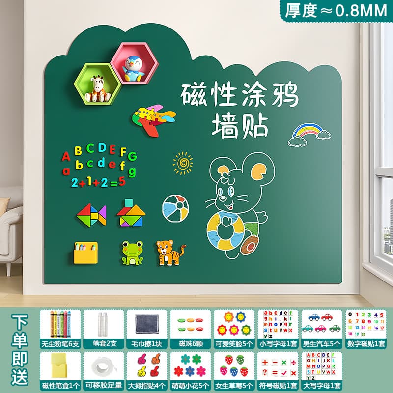 Factory Wholesale Whiteboard Wall Sticker with Removable Adhesive No Damage to Walls Glue-Free
