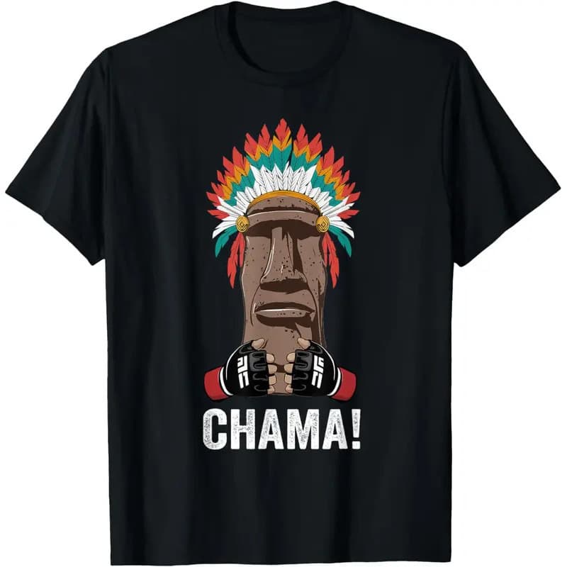 2026 Cross-border EU Size Cotton T-Shirt, Supports One-Piece DIY with Custom Image, Chama Fighter 2026