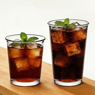Iced American Coffee Cup Glass Juice Cup Home High-Temperature Resistant Breakfast Milk Cup Office Tea-Making Water Cup