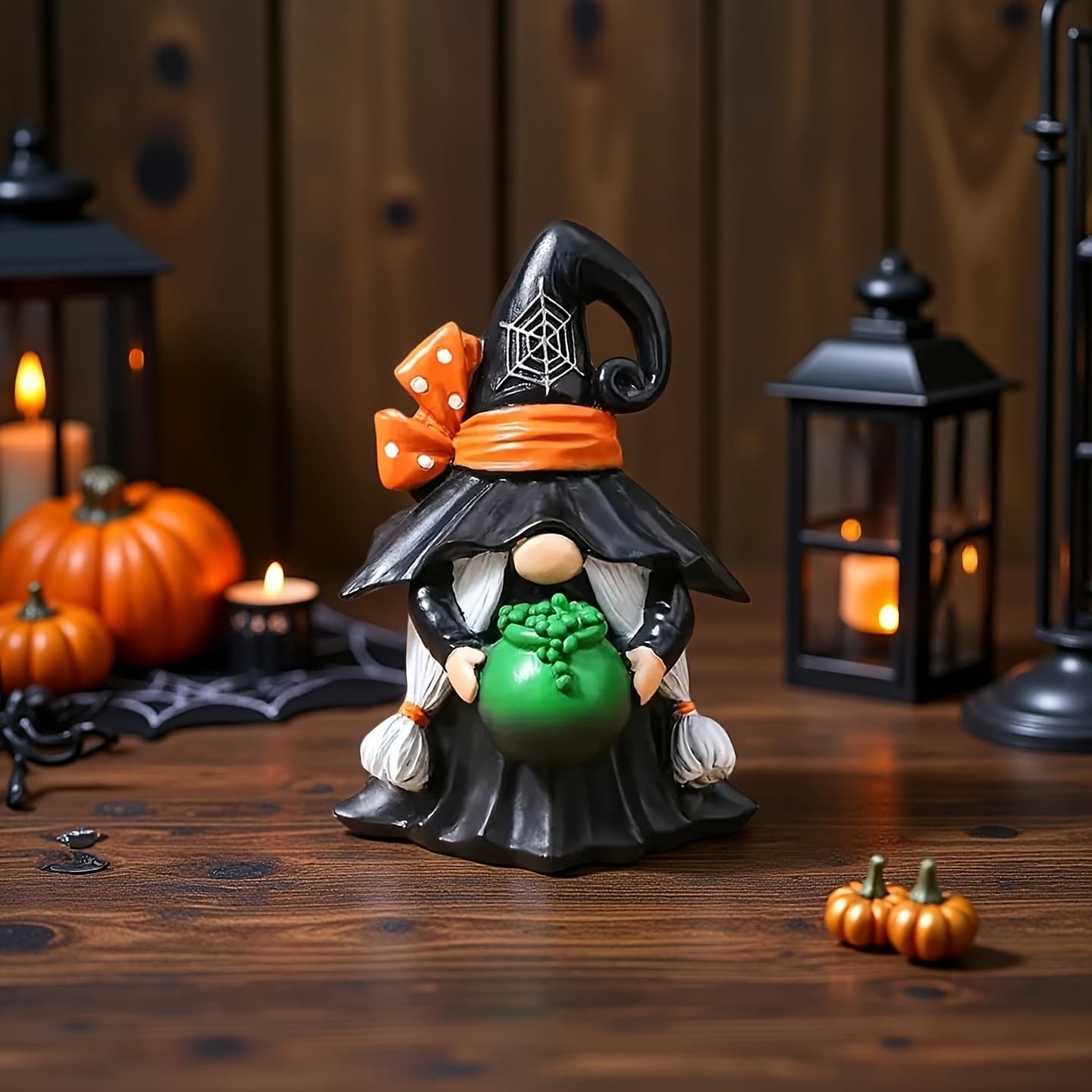 Hand-painted Scandinavian Gnome - Holiday Decorative Resin Figurine Home Desktop Ornament