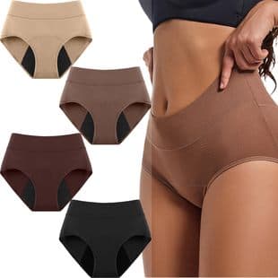 Cross-border Hot Selling 4-Layer High Absorption Period Panties for Women Breathable Mesh Leak-Proof Menstrual Panties