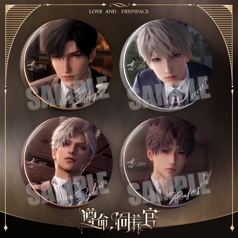 Obey the Keeper Series Shen Xinghui Li Shen Qi Yu Peripheral Badge 75mm Double Flash Pin Lian Yu Shen Kong Game