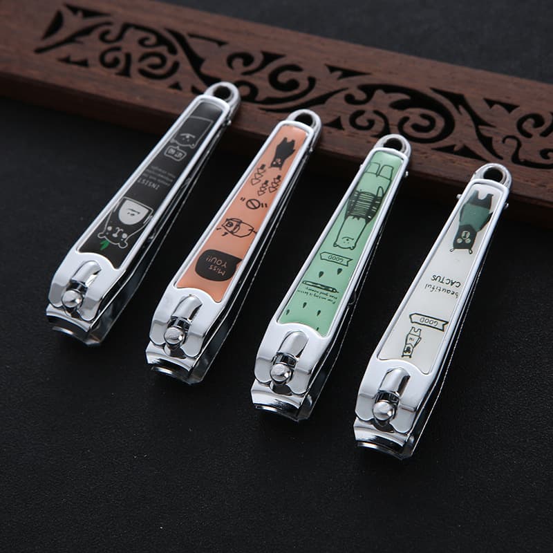 Cartoon Nail Clipper with File, Cute Girl Nail Scissors with Ear Pick, Wholesale