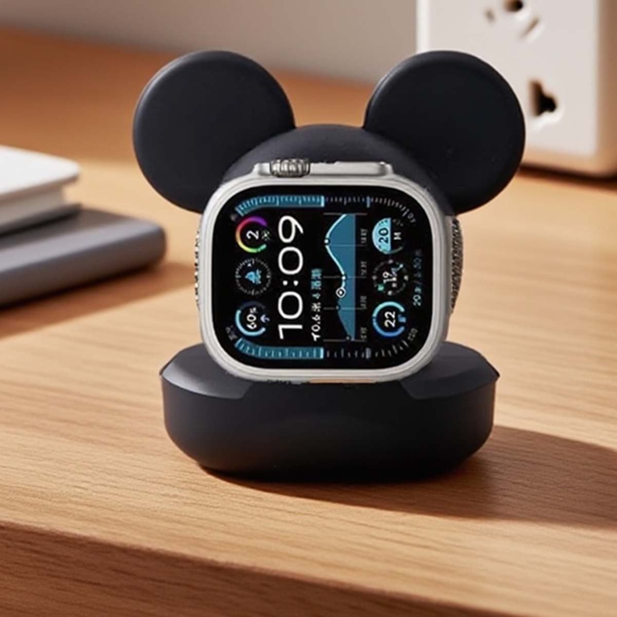 Wholesale silicone watch charging stand, creative design, suitable for Apple Watch wireless charging dock.