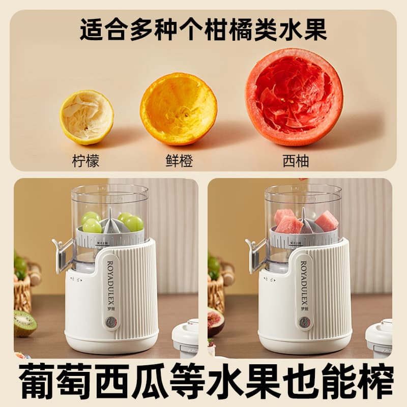 Luoya Orange Juice Fruit Slow Masticating Juicer Multi-Function Household Juice Extractor with Pulp Separation Fully Automatic Original Juice Machine