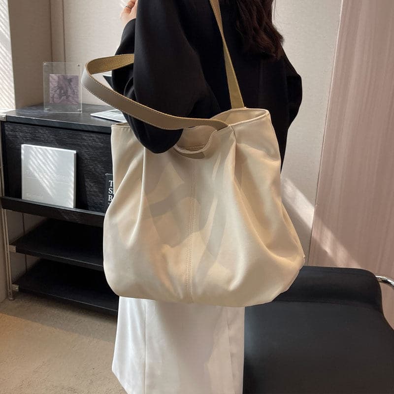 Commuter Bag Women Large Capacity Bag Spring Summer 2026 New Fashion Shoulder Bag Canvas Tote Bag Student School Bag