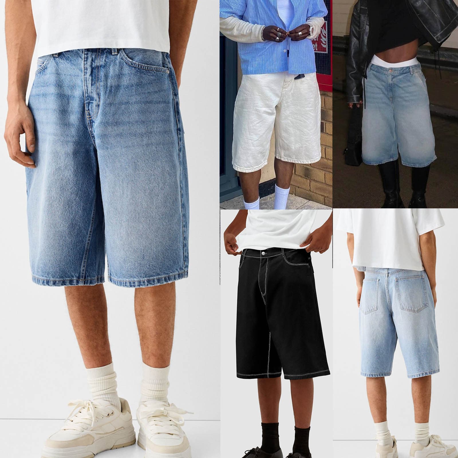 Cross-border exclusive for European and American men's denim shorts Amazon AliExpress men's new denim mid-pants new style
