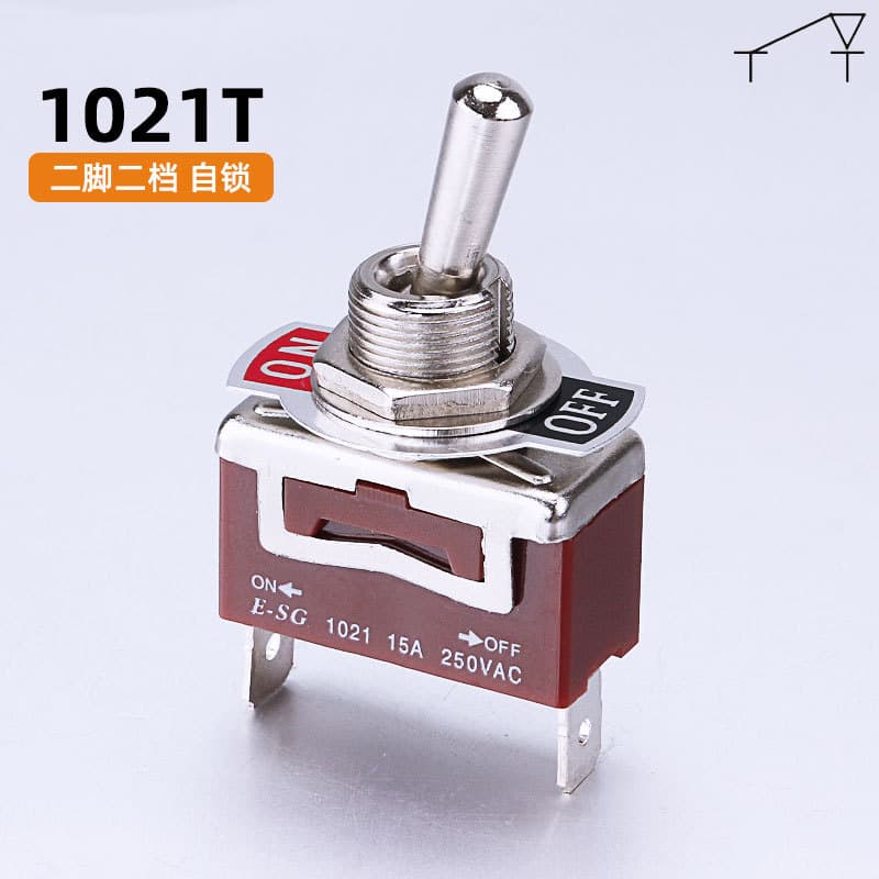 Cross-border supply rocker toggle switch 2-position 1021T 3-pin toggle switch