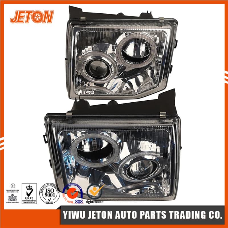 For Mitsubishi Pajero PAJERO V32 1992-1999 Model Modified Headlight with Lens White Base
