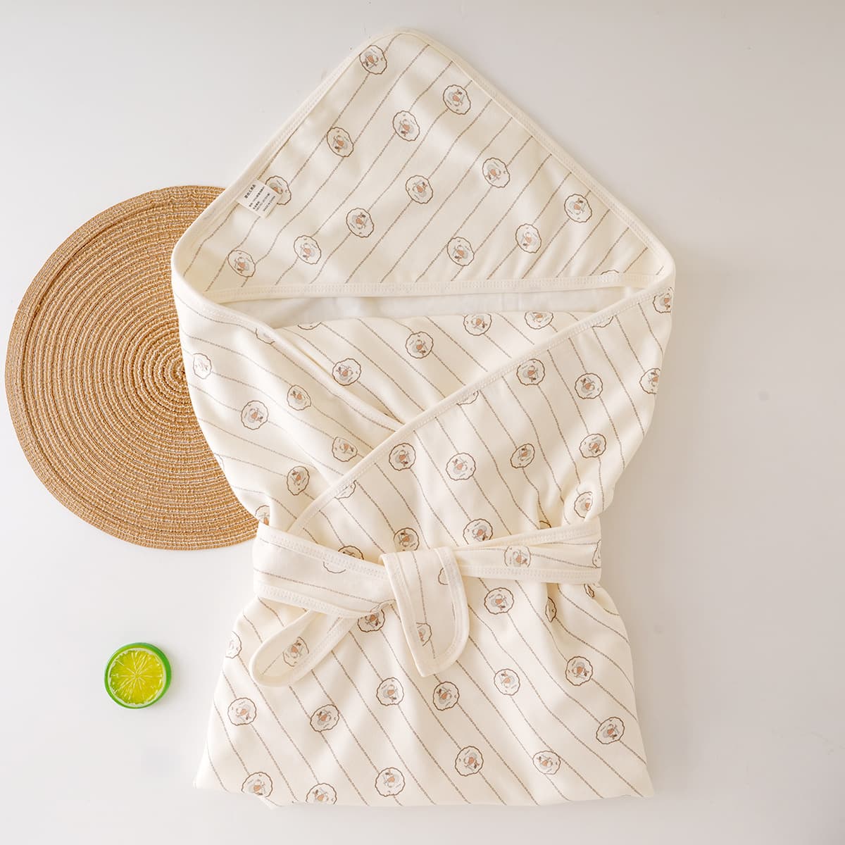Newborn Swaddle Blanket Summer Thin Cotton Single-Layer Baby Wrap Combed Cotton Swaddle for Delivery Room