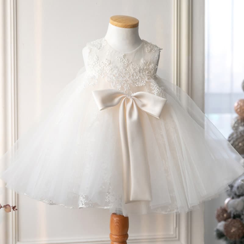Korean-style 2025 Summer New Birthday Dress for Girls, Cute and Playful Princess Dress with Tulle for Toddlers