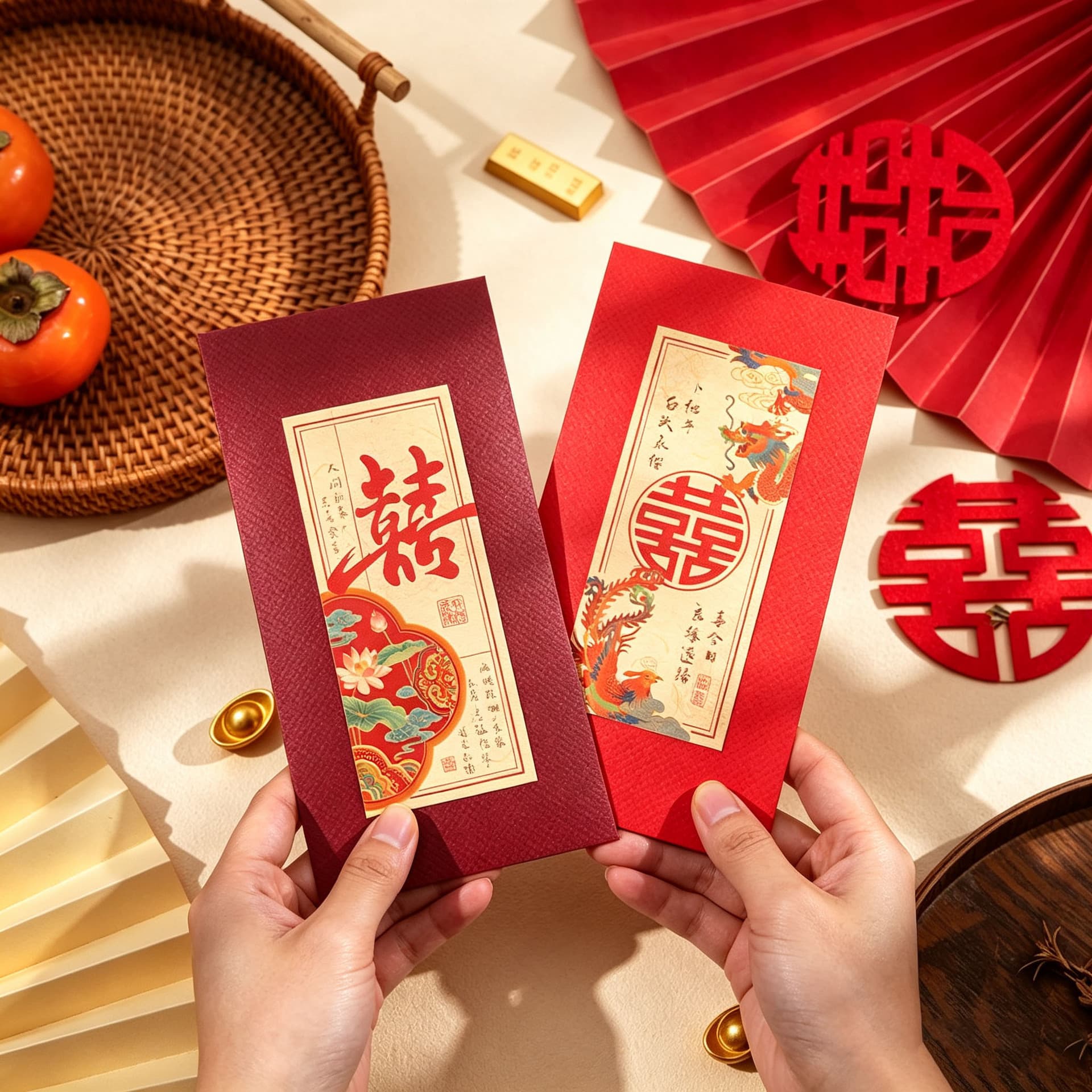 Red Envelope Wedding Special Large Medium Small Red Envelope Wedding Large Red Envelope Bag Return Gift Change Mouth Happy Bag Red Packet