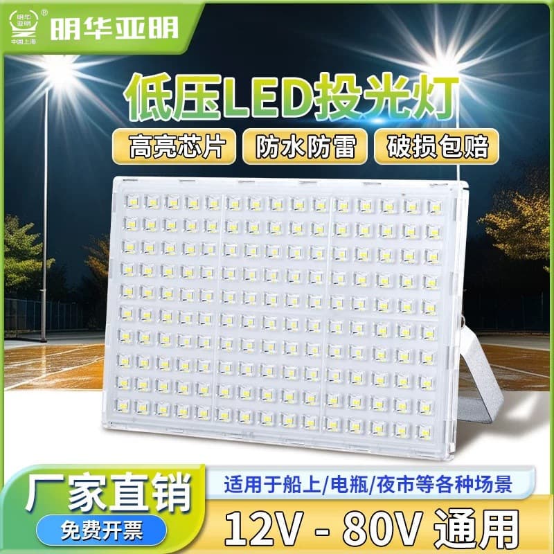 Ant-style LED Low Voltage Floodlight, Outdoor Waterproof, for Tunnel, Mine, Fishing Boat, Construction Site, AC Direct Universal Lighting