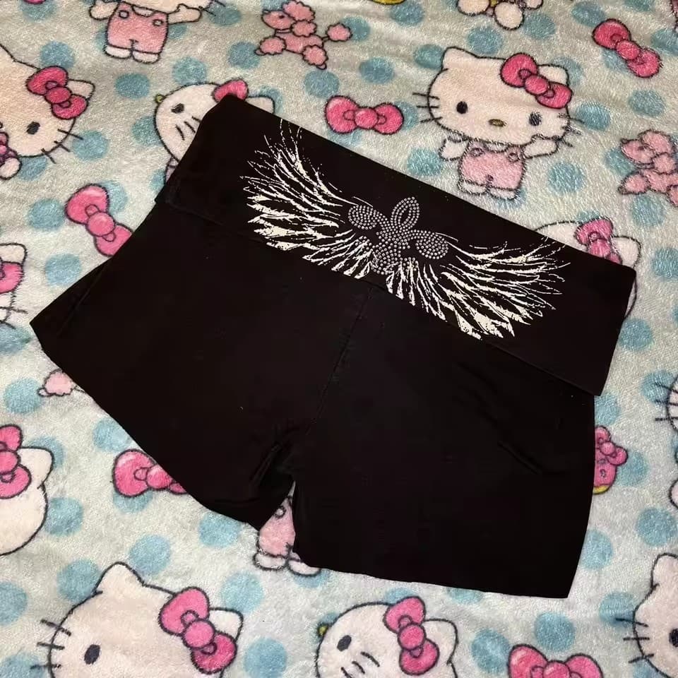 Cross-border Fashion Casual Trendy Printed Rhinestone Solid Color Sports Summer Sexy Hot Girl Shorts and Camisole Set Wholesale