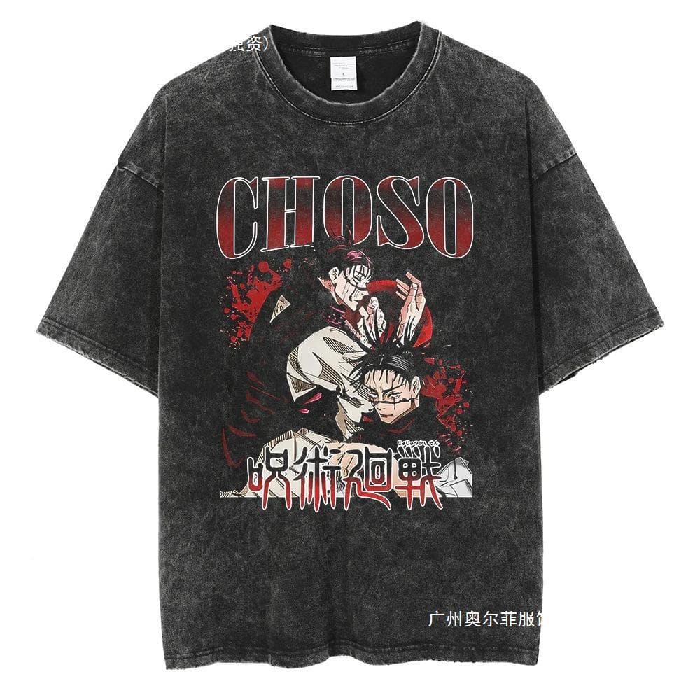 Anime Jujutsu Kaisen Choso Print T Shirt Men Women Y2k T-shirt