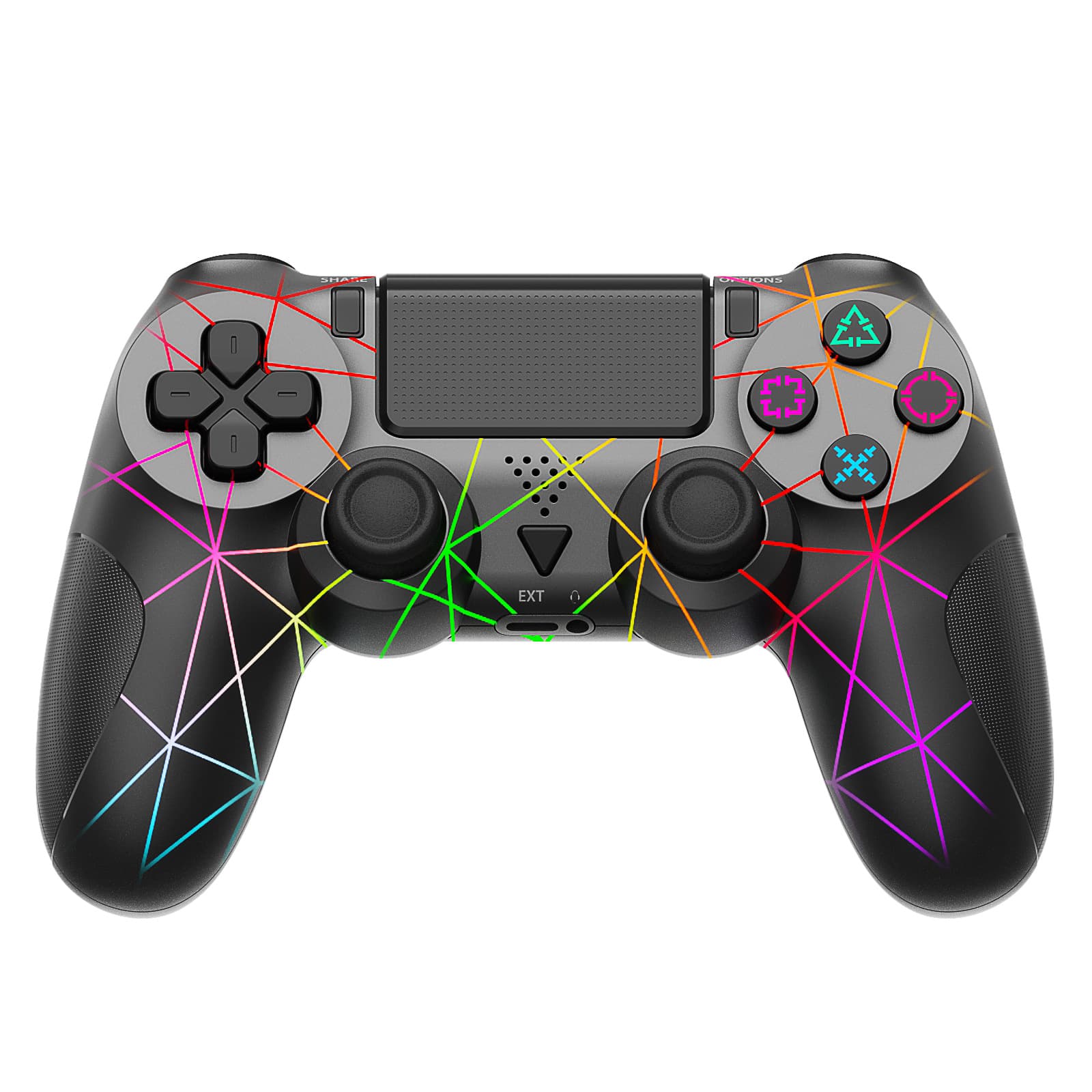 Game console p4 handle wireless pc button game handle light gyroscope bluetooth touch screen pad game controller