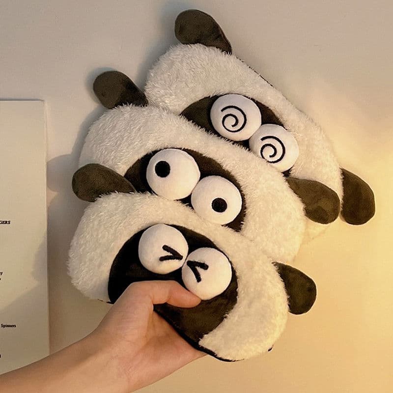 Cute Cartoon Lamb Funny Eye Mask, Light-Blocking Sleep Aid, Summer Cooling Eye Mask for Women, Eye Protection