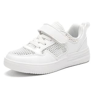 2026 Summer New Children's White Casual Shoes White Sneakers Trendy Campus Little Girls White Shoes Air Force Board Shoes Wholesale