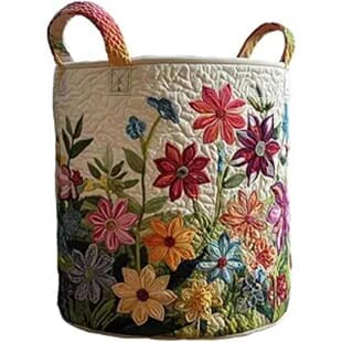 Cross-border trade Bohemian style quilted laundry basket with handles, digital printed home essentials, direct factory wholesale