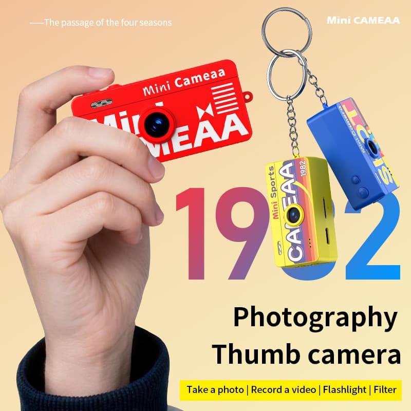New retro mini thumb camera key pocket student party campus outdoor camera to take pictures with you