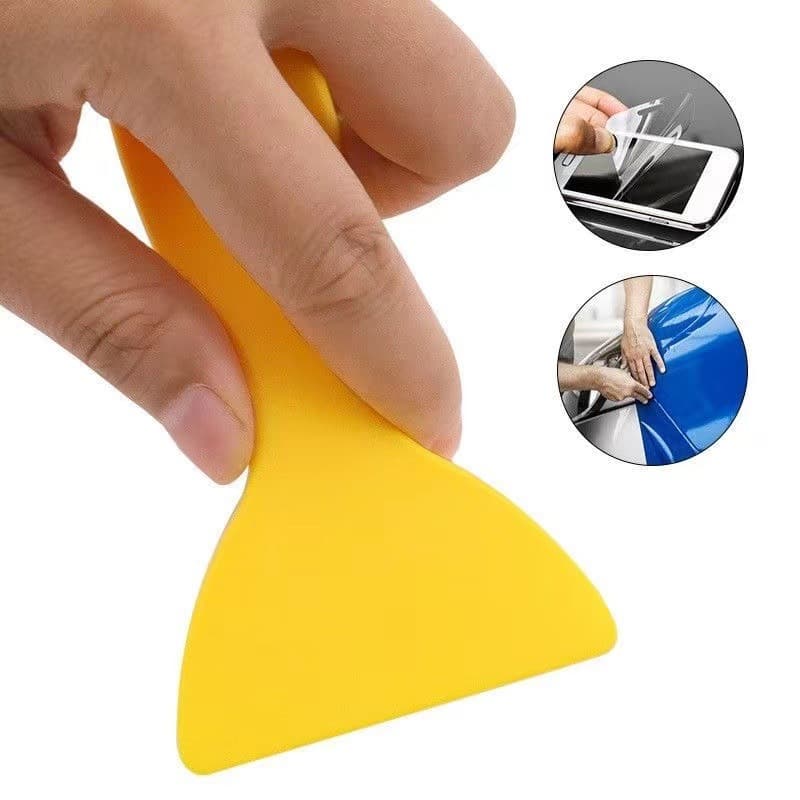 Car window film tool, cleaning adhesive removal, mobile phone screen film, plastic pry tool, film scraper spatula.