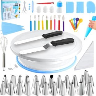 Cross-Border In-Stock Stainless Steel Piping Nozzle Set 66-Piece, Cream Cake Decorating Baking Set, Baking Tools