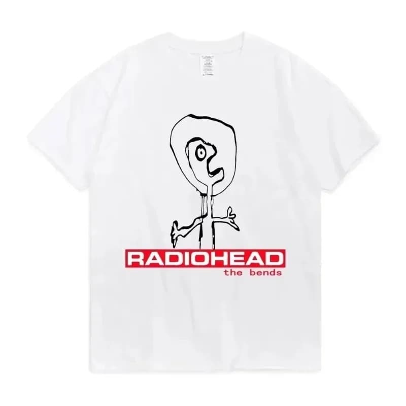 2026 Summer Radiohead The Bends T-Shirt Men Women Cotton T-Shirt Hip Hop Short Sleeve T-Shirt Clothing