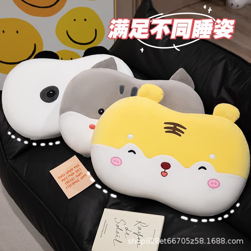 Student Dormitory Pillow for Cervical Protection and Sleep Aid, Children's Single Memory Foam Small Pillow Core with Cover for Home Use