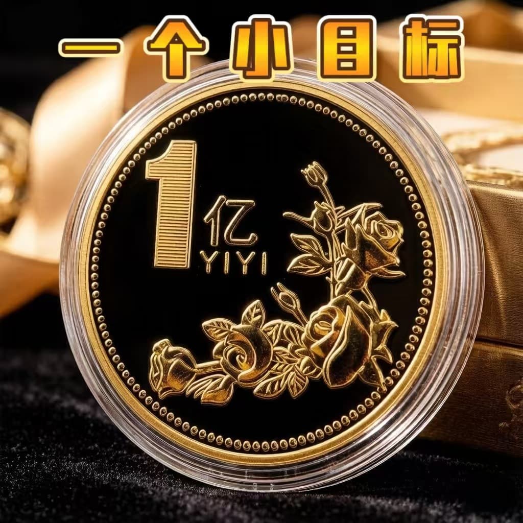 High-Appeal One Hundred Million Coin Gift for Girls Birthday Creative Fun Cheap Gift Best Friend Commemorative Coin