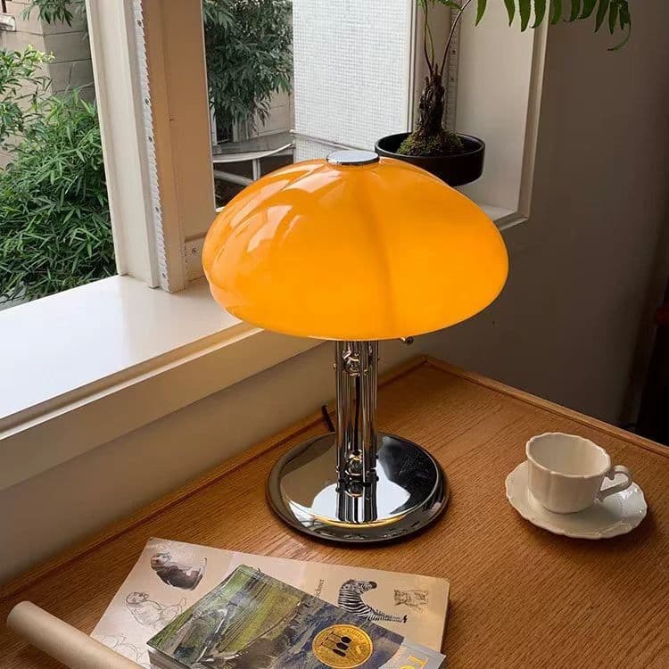 Light Luxury Creative Bedroom Mushroom Table Lamp Premium Bedside Designer Pumpkin Lamp Home Night Light Decorative Table Lamp