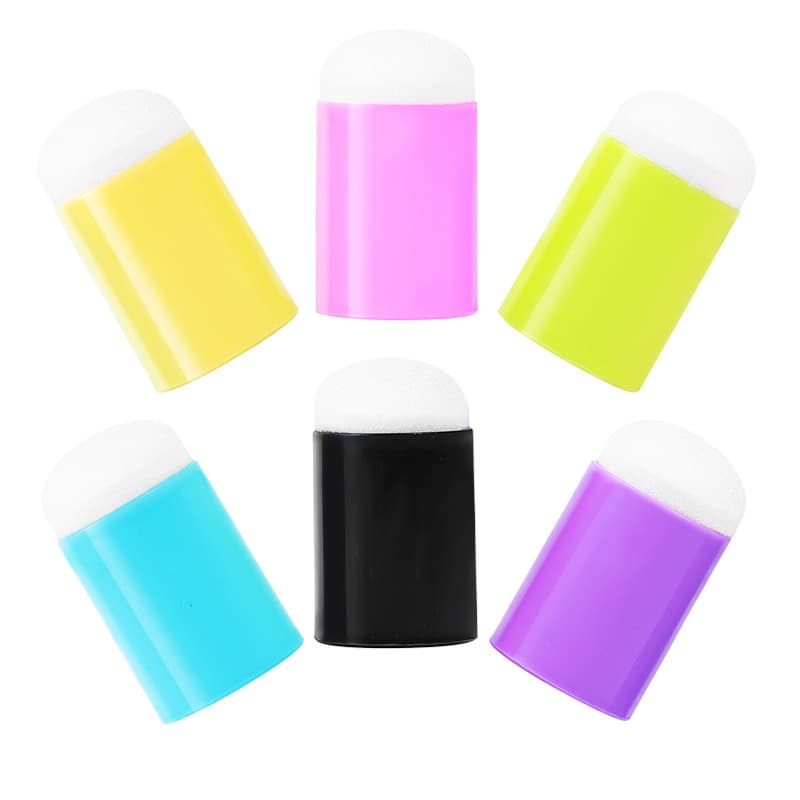 Factory Direct Supply Finger Sponges Children's Doodle Drawing Finger Cots Sponges Kindergarten DIY Sponge Tools Wholesale