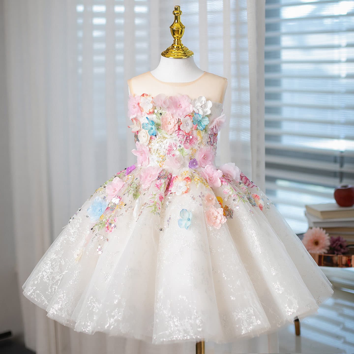 Girls' Dress Gown 2026 New Birthday Princess Dress Flower Girl Dress Cross-border Trade Wholesale