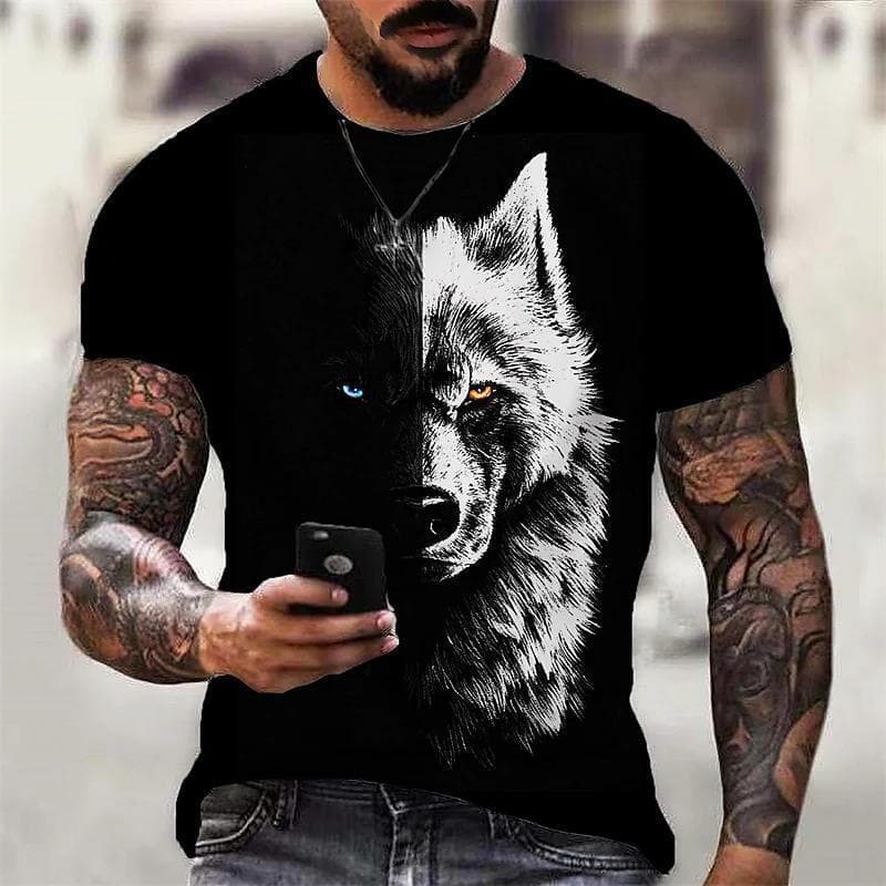 New Short Sleeve T-Shirt for Men Summer Fashion Casual Versatile Round Neck for Teen Students