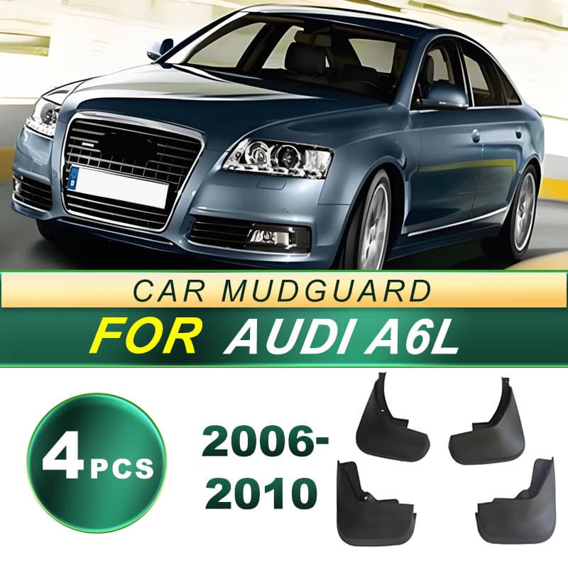 Suitable for 2006-2010 Audi A6L Car Anti-Splash Soft Rubber Mud Flaps Mudguard Modification