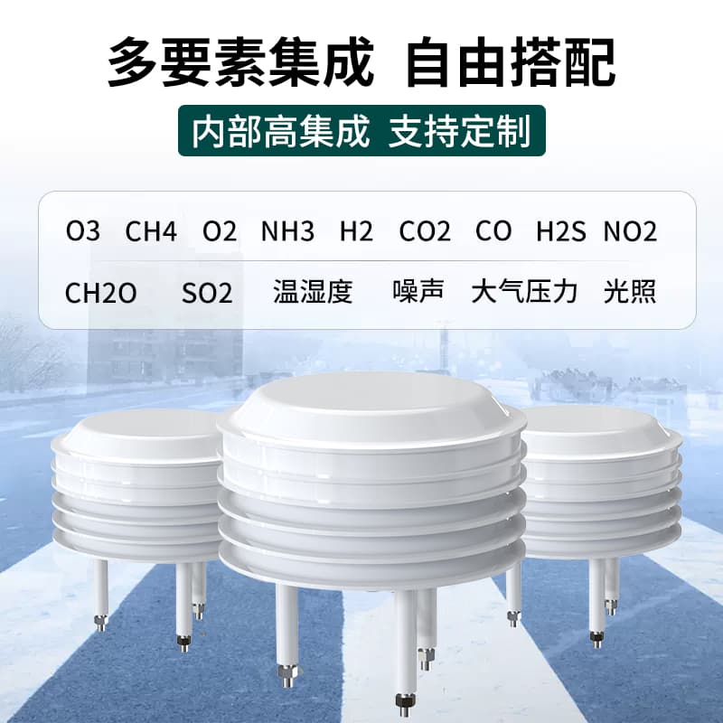 Weather Station Radiation Shield Small Louvered Box Atmospheric Pressure Temperature Humidity Light CO2 Noise Dust PM2.5 Sensor