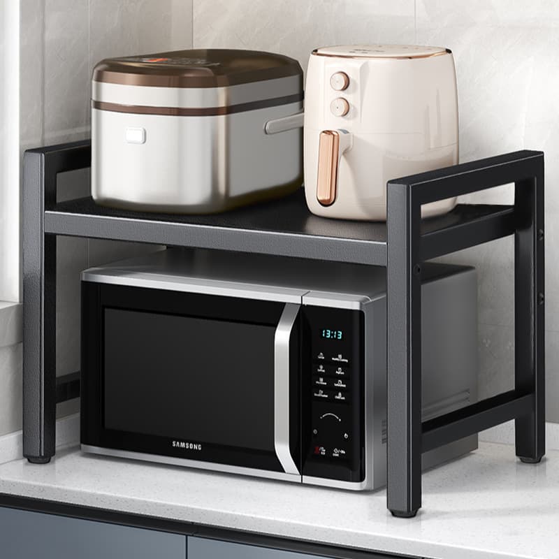 Kitchen Microwave Oven Stand, Multi-Functional Multi-Layer Shelf for Oven and Rice Cooker Storage